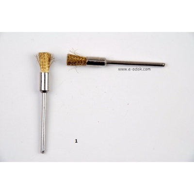 Brass and Steel Brushes On Mandrel